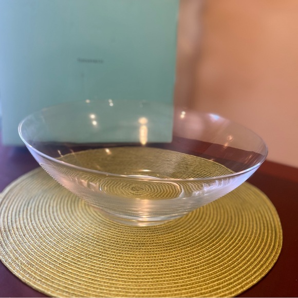 Tiffany & Co. 12” Glass Bowl - Picture 5 of 9